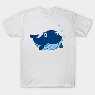 Cute Blue Whale T-Shirt